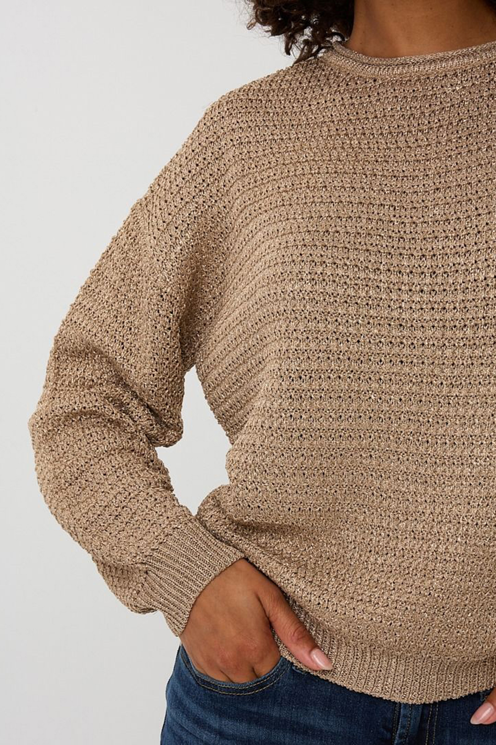 Dames sweater ecru
