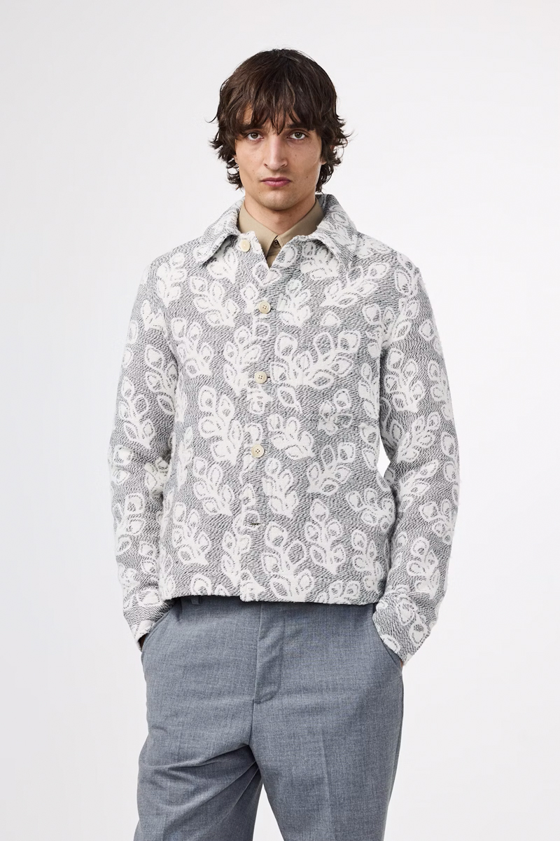 Heren overshirt ecru