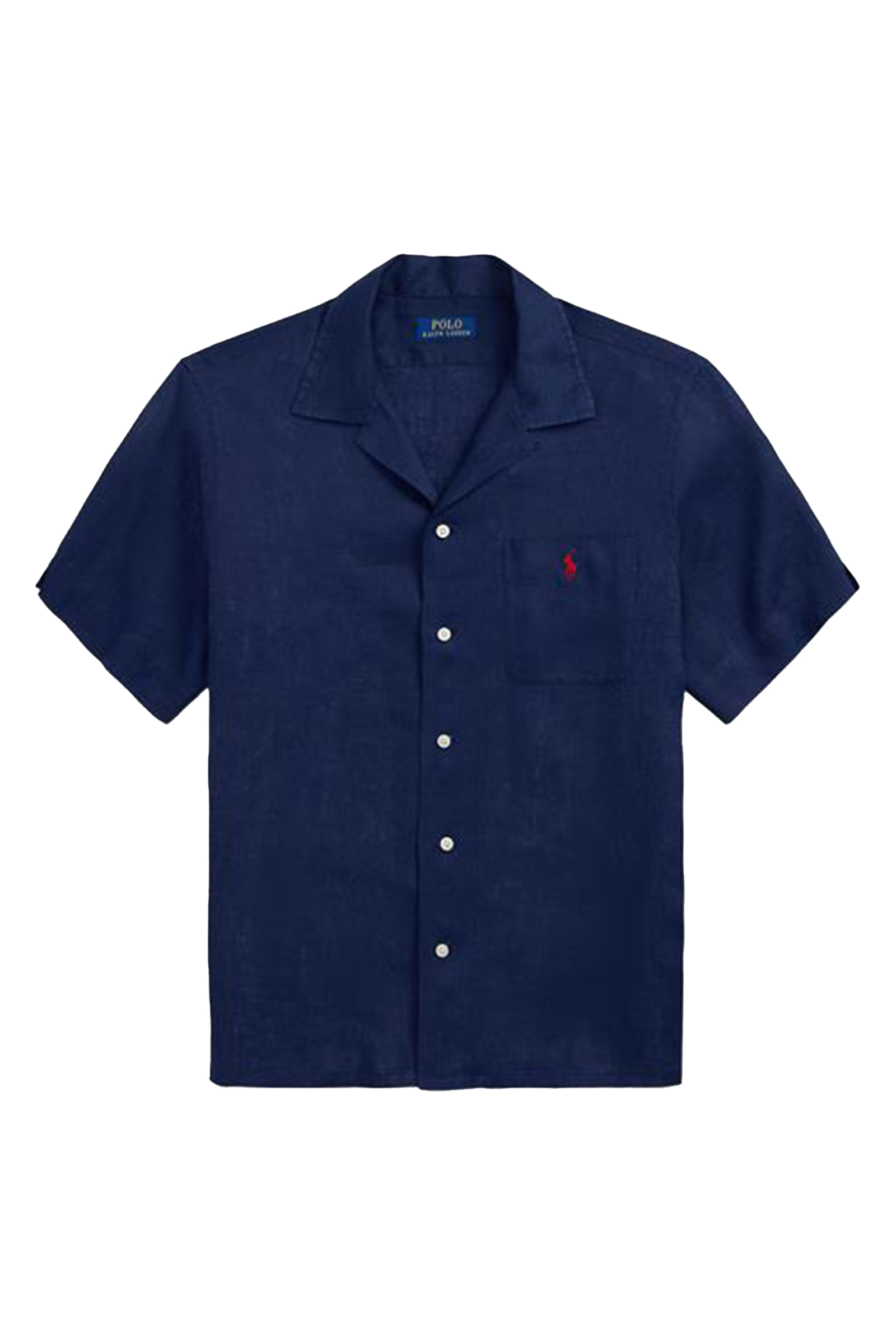 Heren overhemd km casual blauw