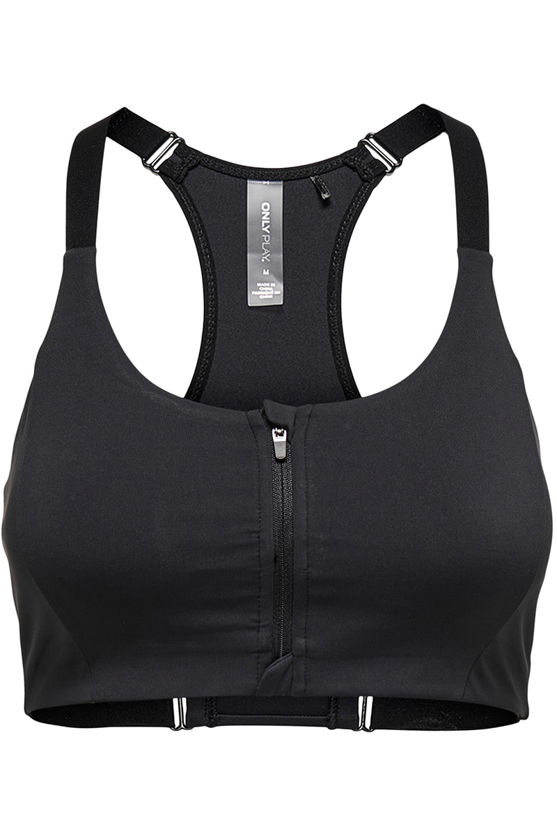 Only Play ONPBOTILDA F ZIP SPORTS BRA Zwart-1 1