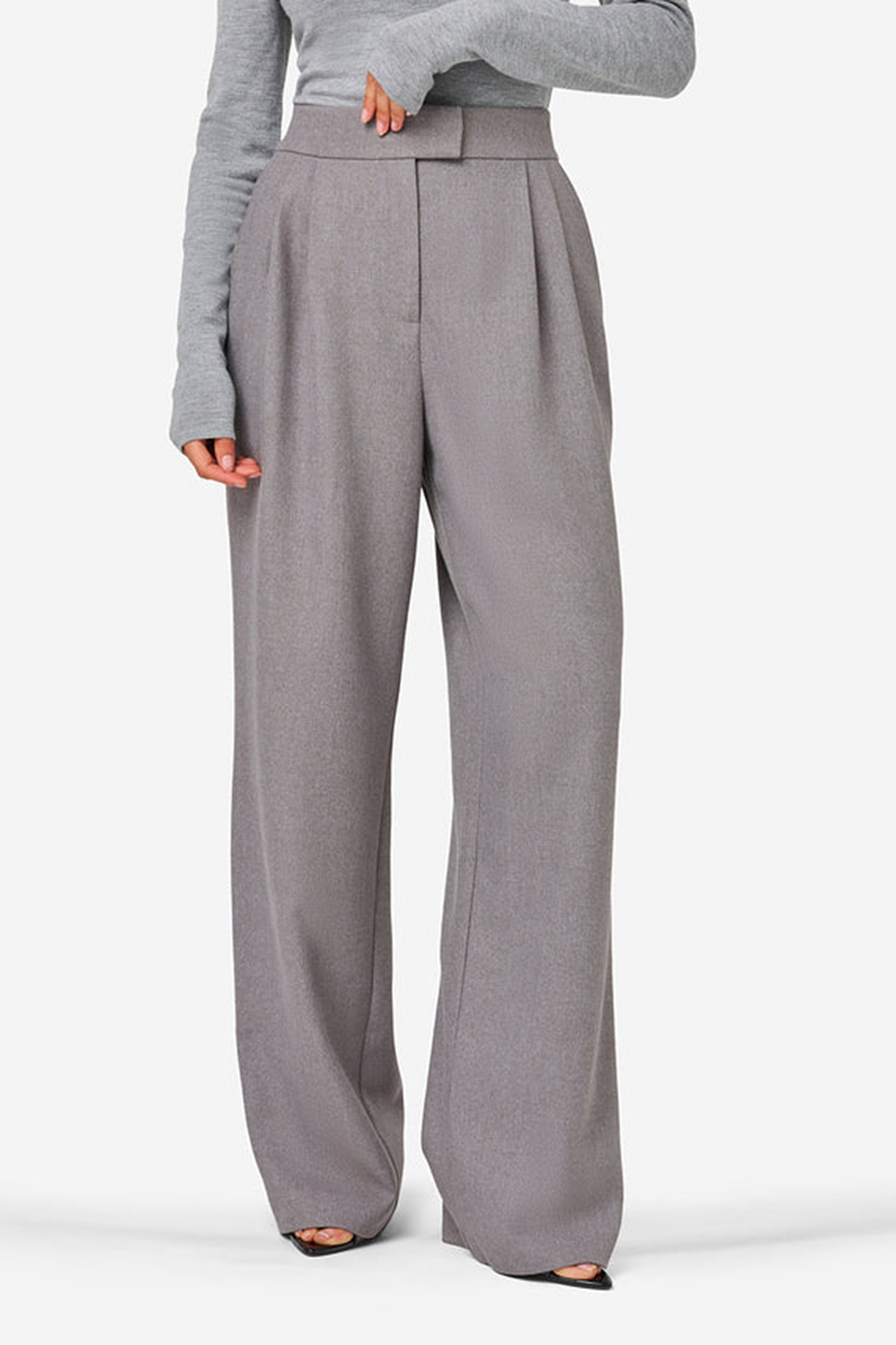 Dames broek grijs