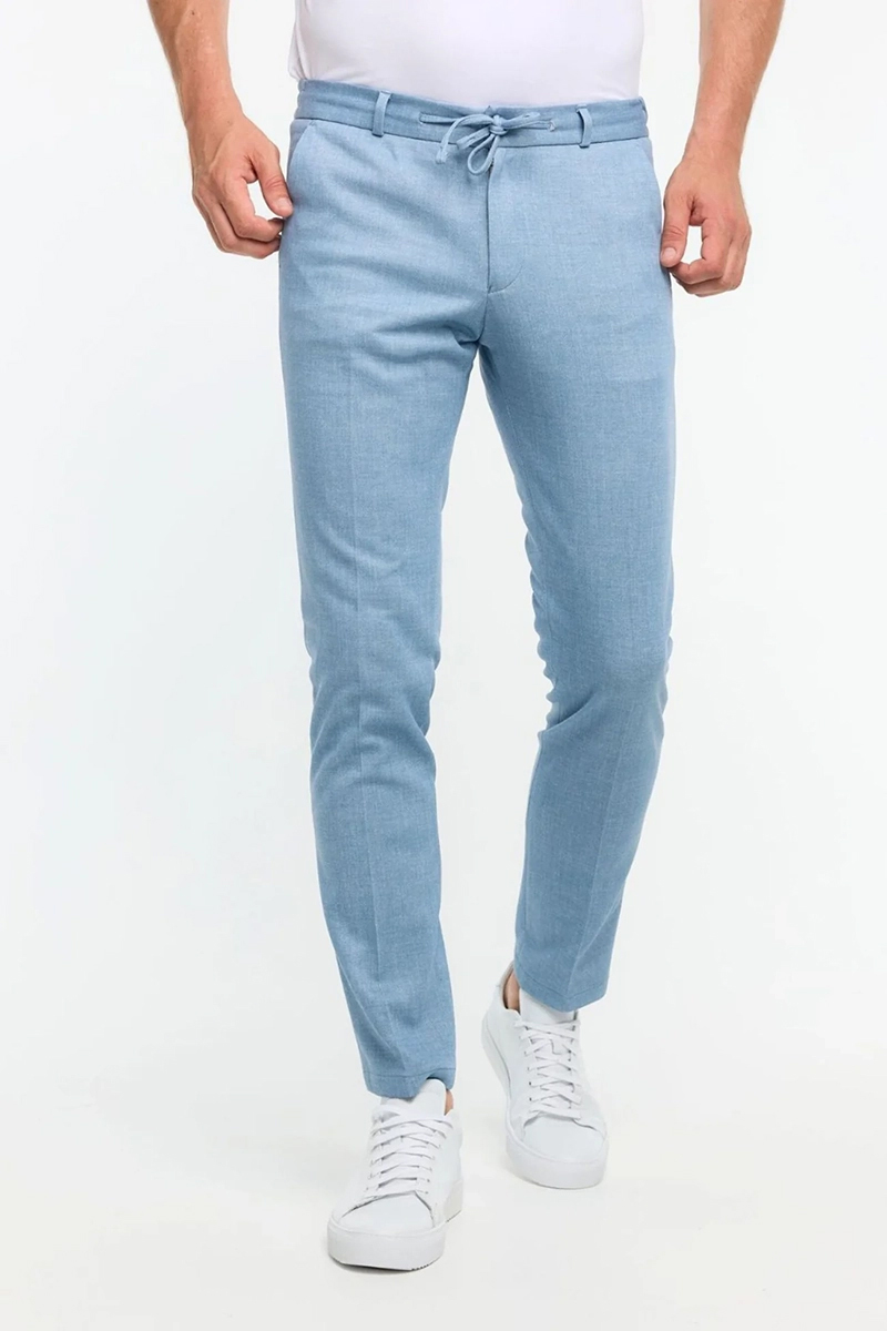 Heren pantalon blauw