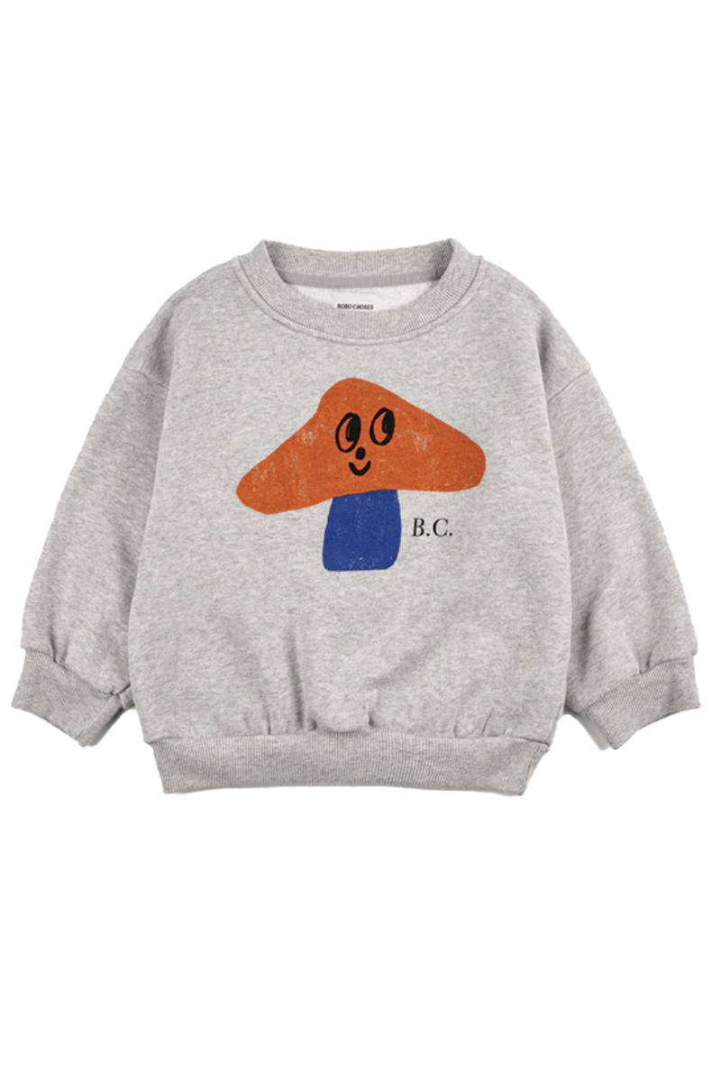 Bobo Choses mr. mushroom sweatshirt Grijs-1 1
