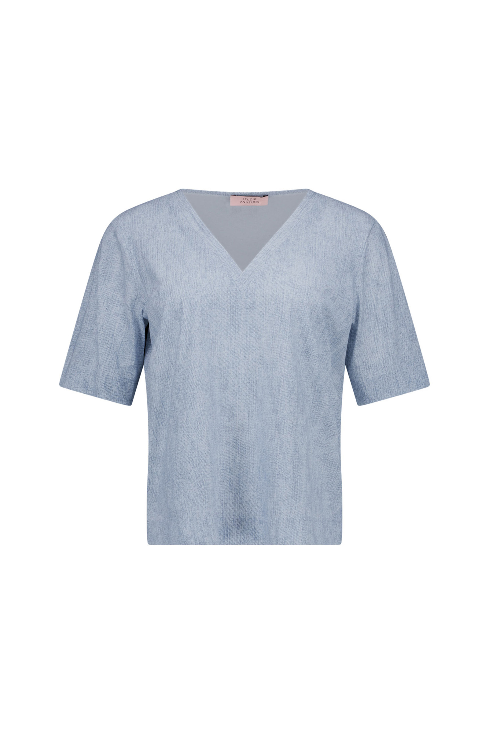 Dames t-shirt korte mouw blauw