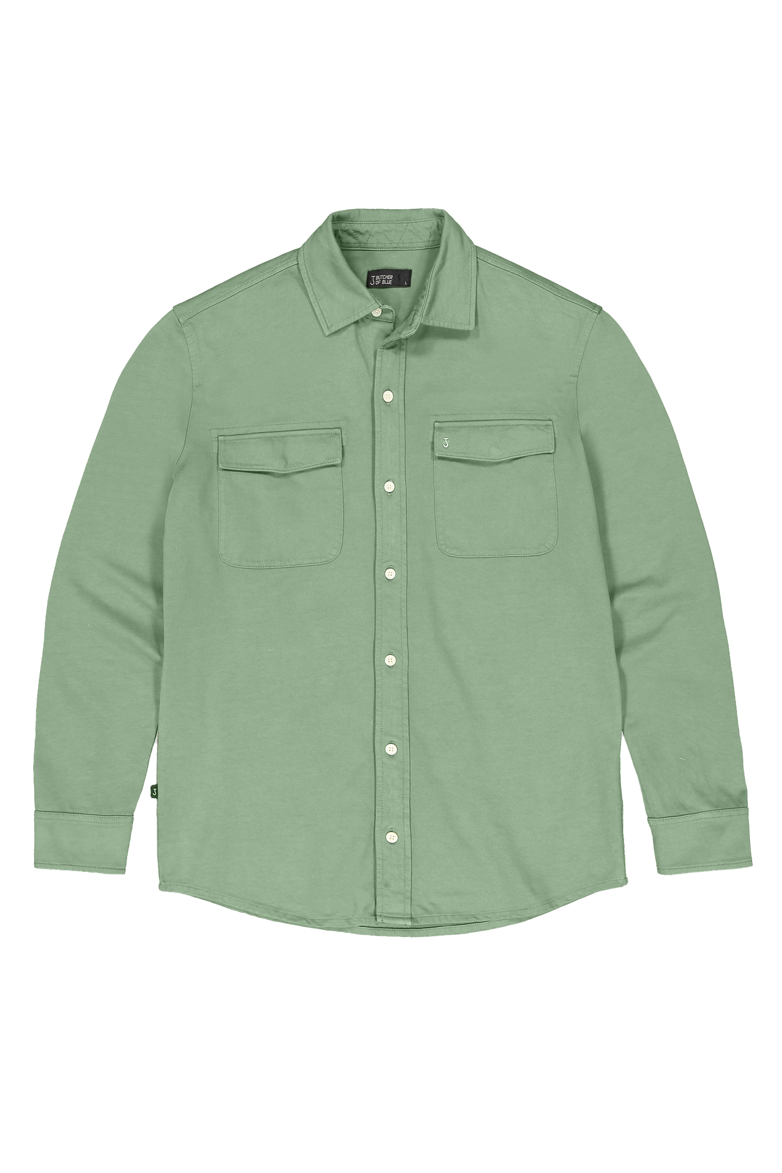 Heren overhemd lm casual groen