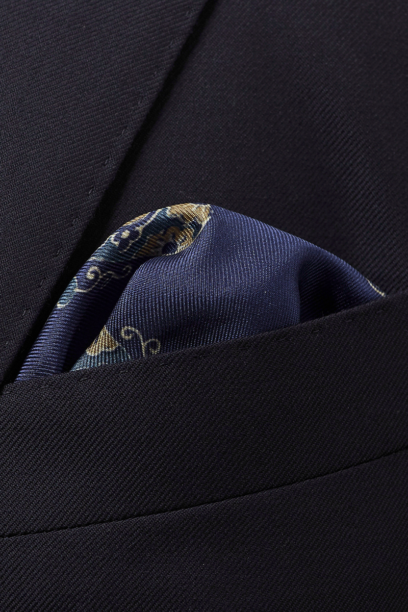 Eton Pocket Square Blauw-1 2