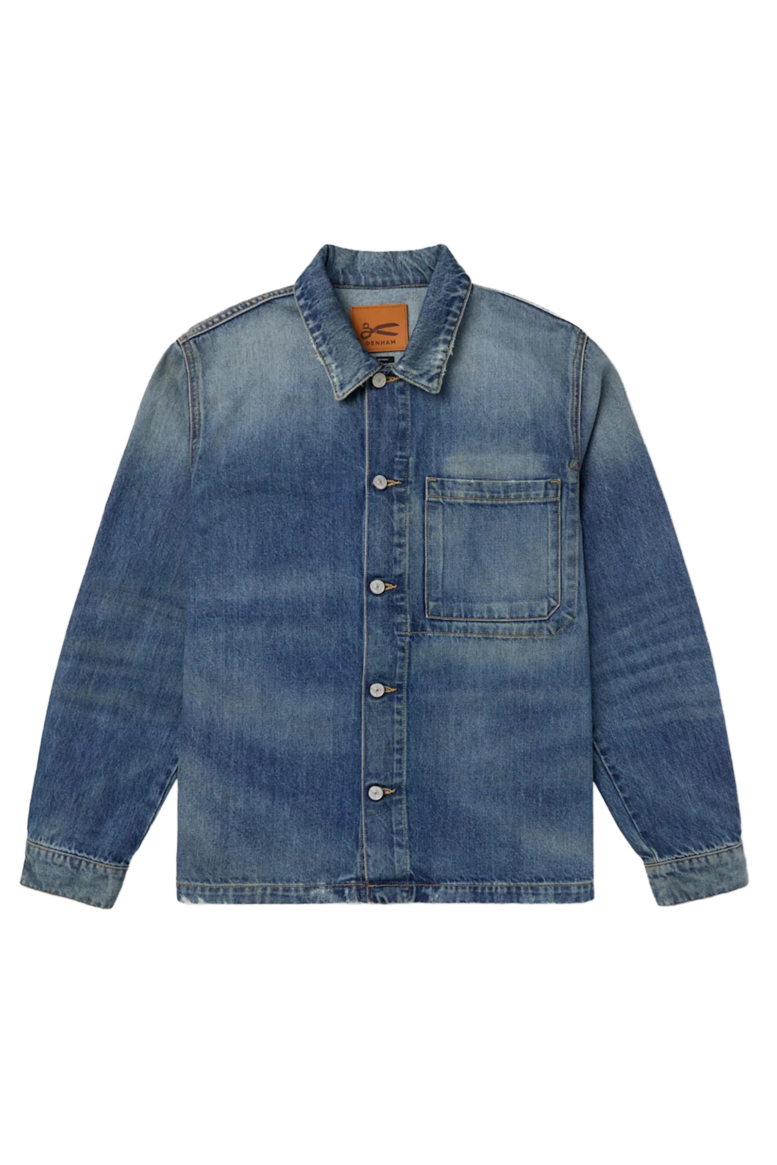 Heren overhemd lm casual blauw