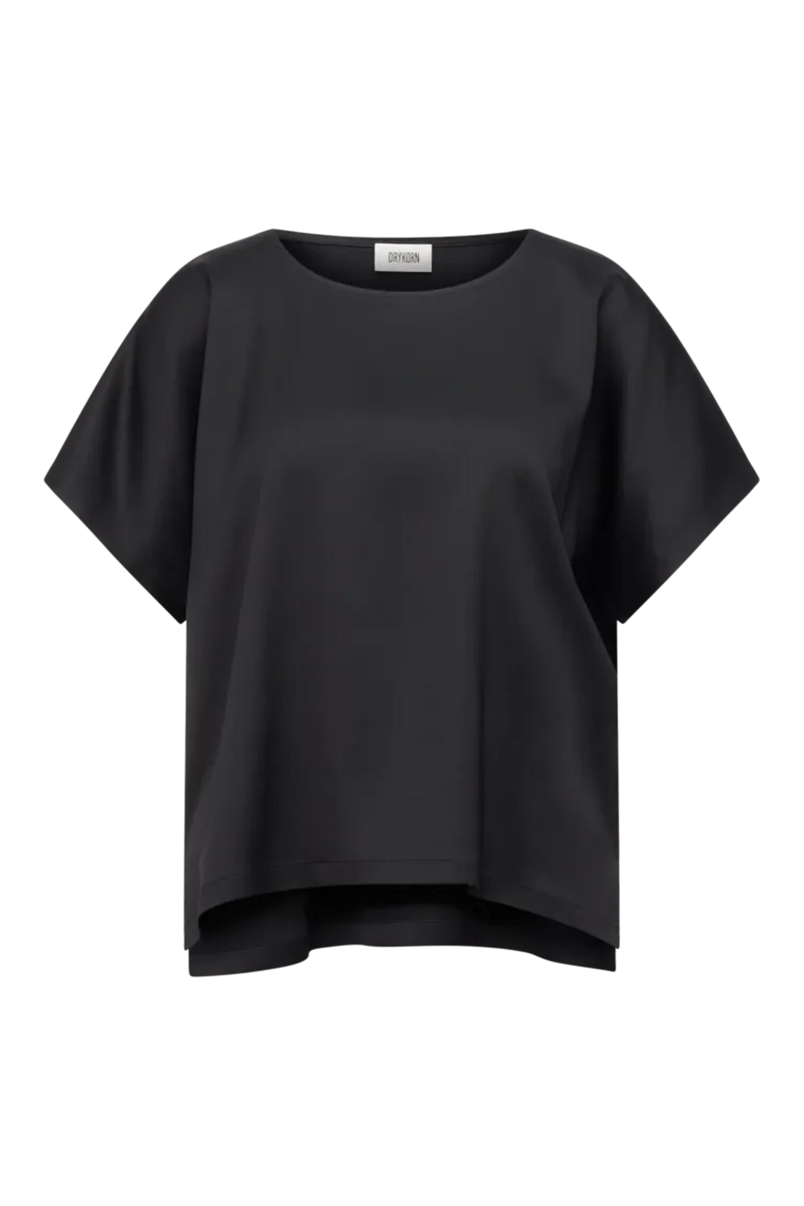 Dames t-shirt korte mouw zwart