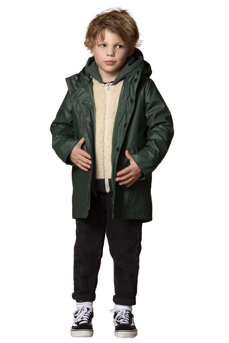 Kinder unisex jas groen