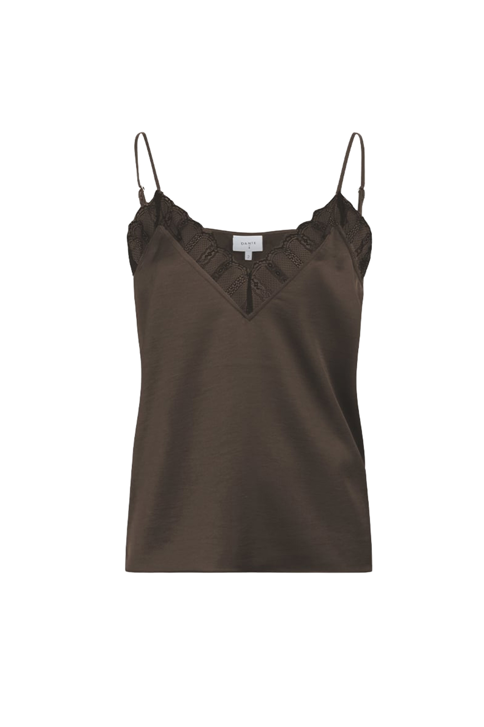 Dames top bruin