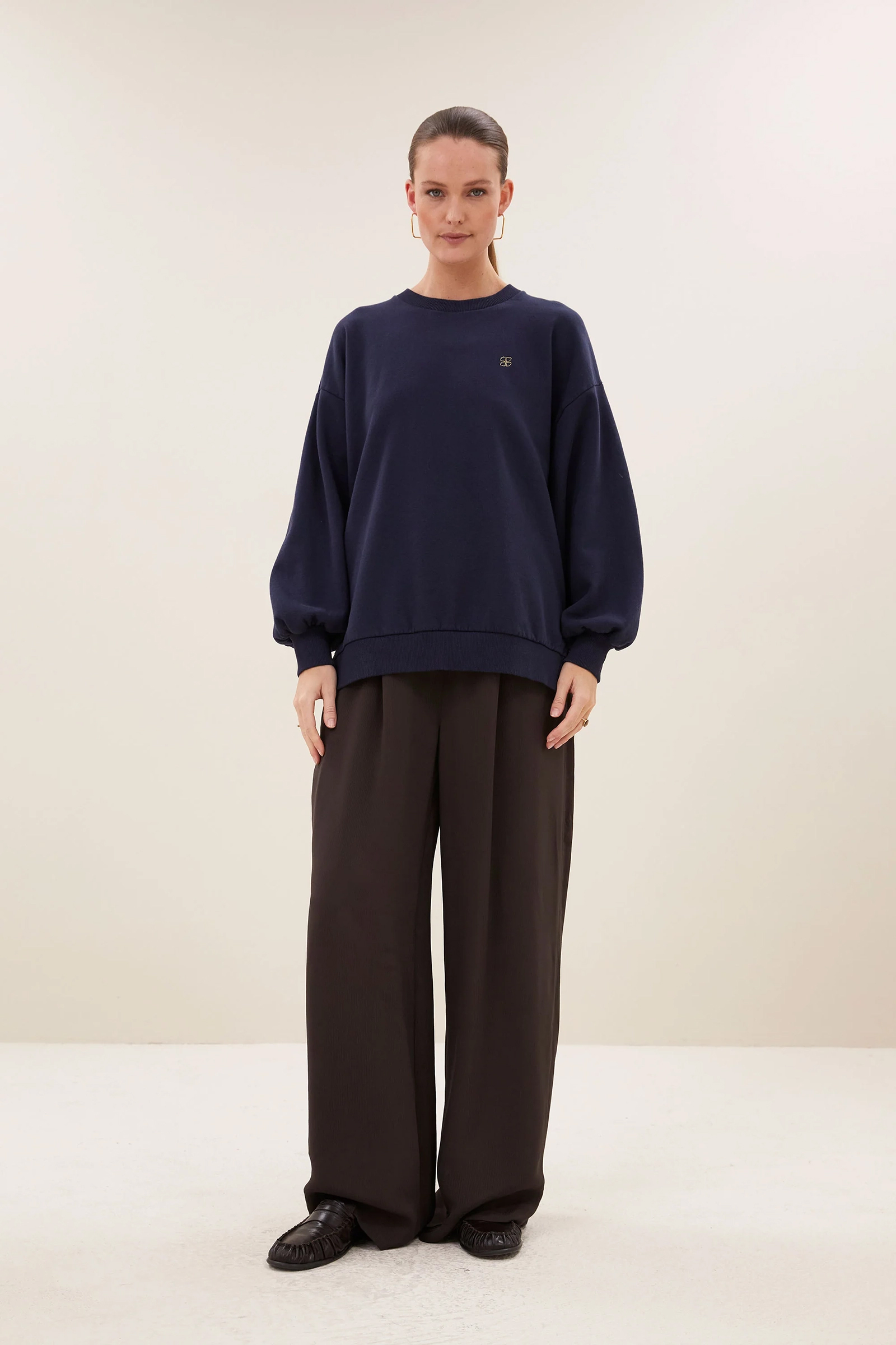 Dames sweater blauw