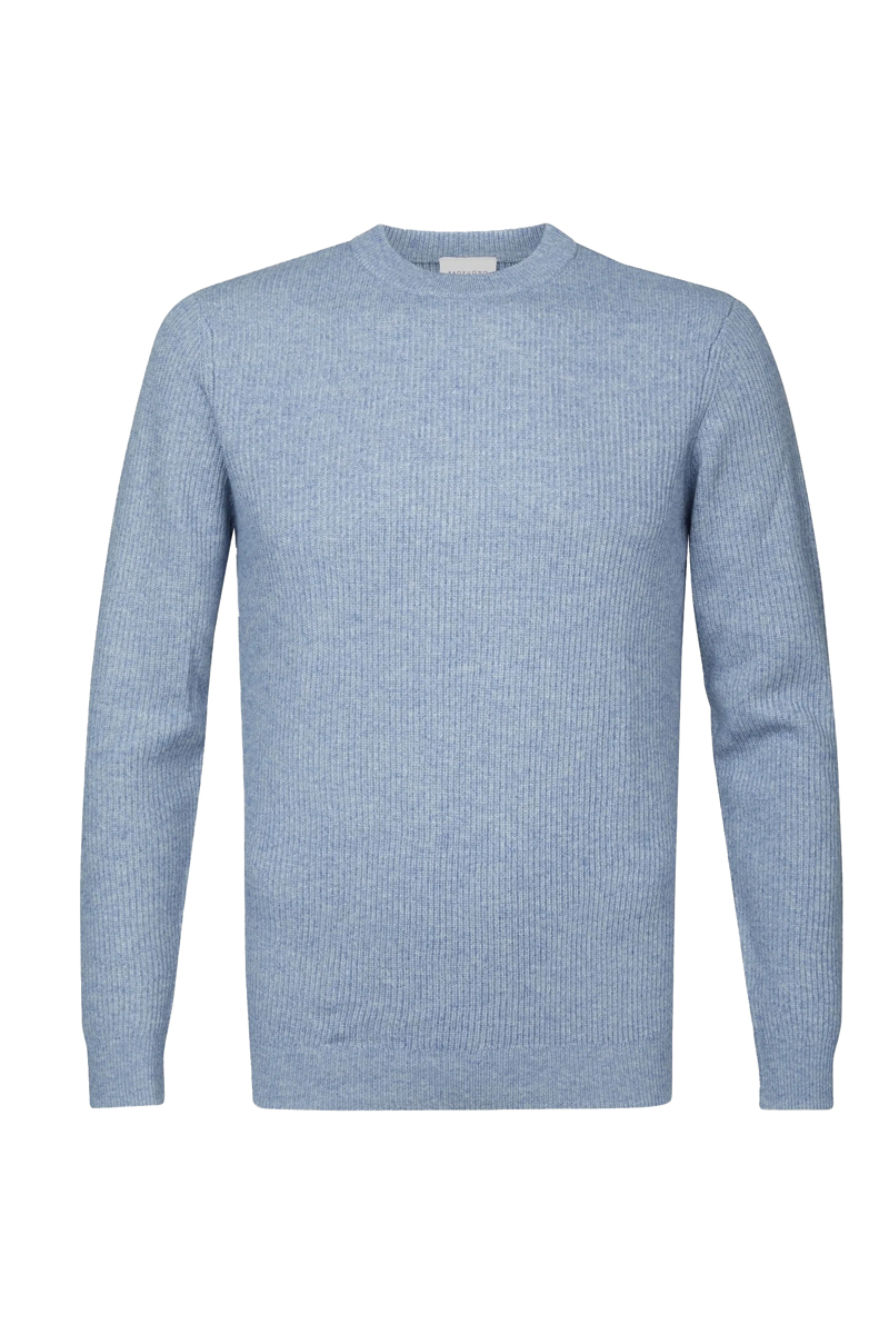 Profuomo PULLOVER CREW NECK LIGHT BLUE Blauw-1 1