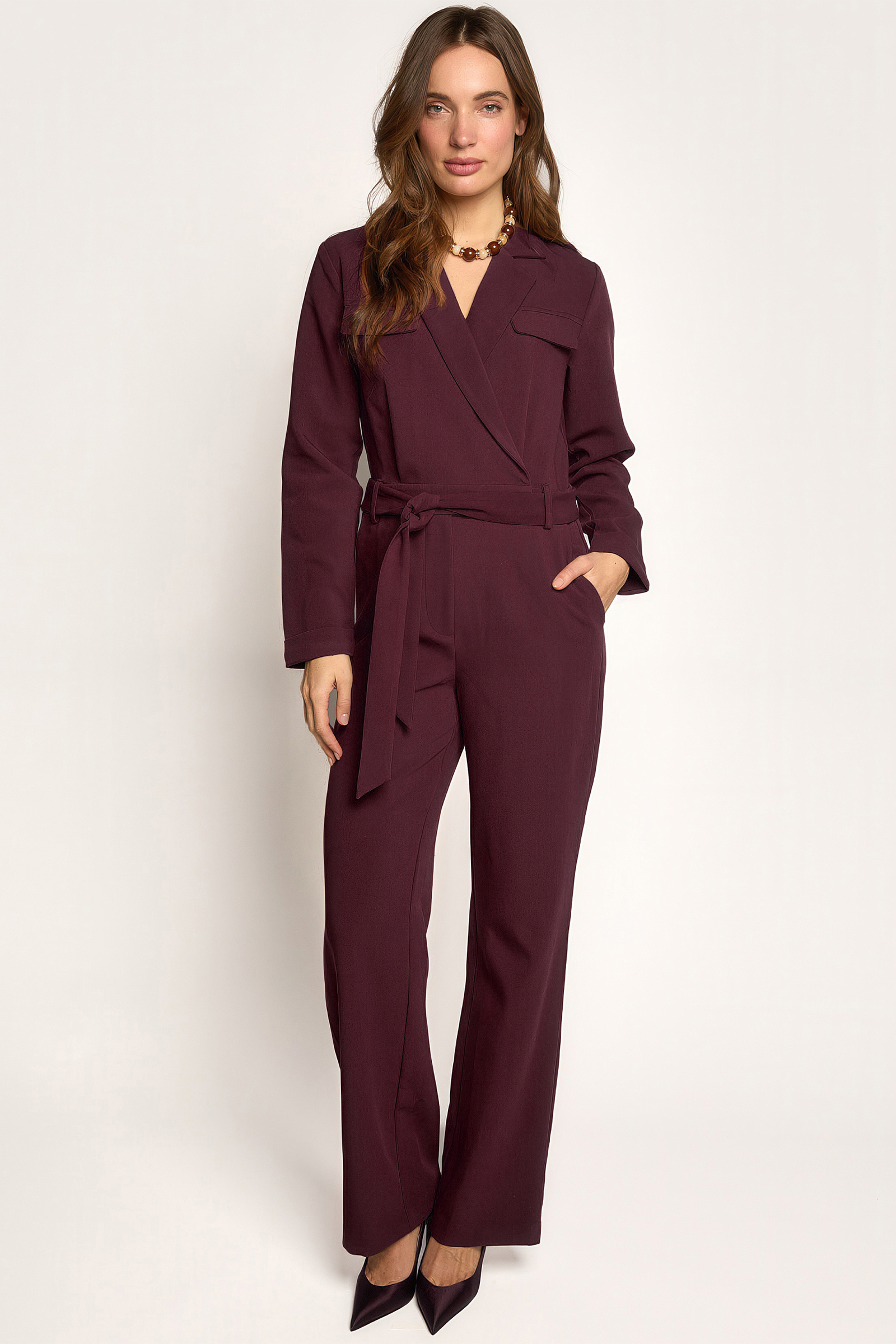 Dames jumpsuit/tuinbroek rood