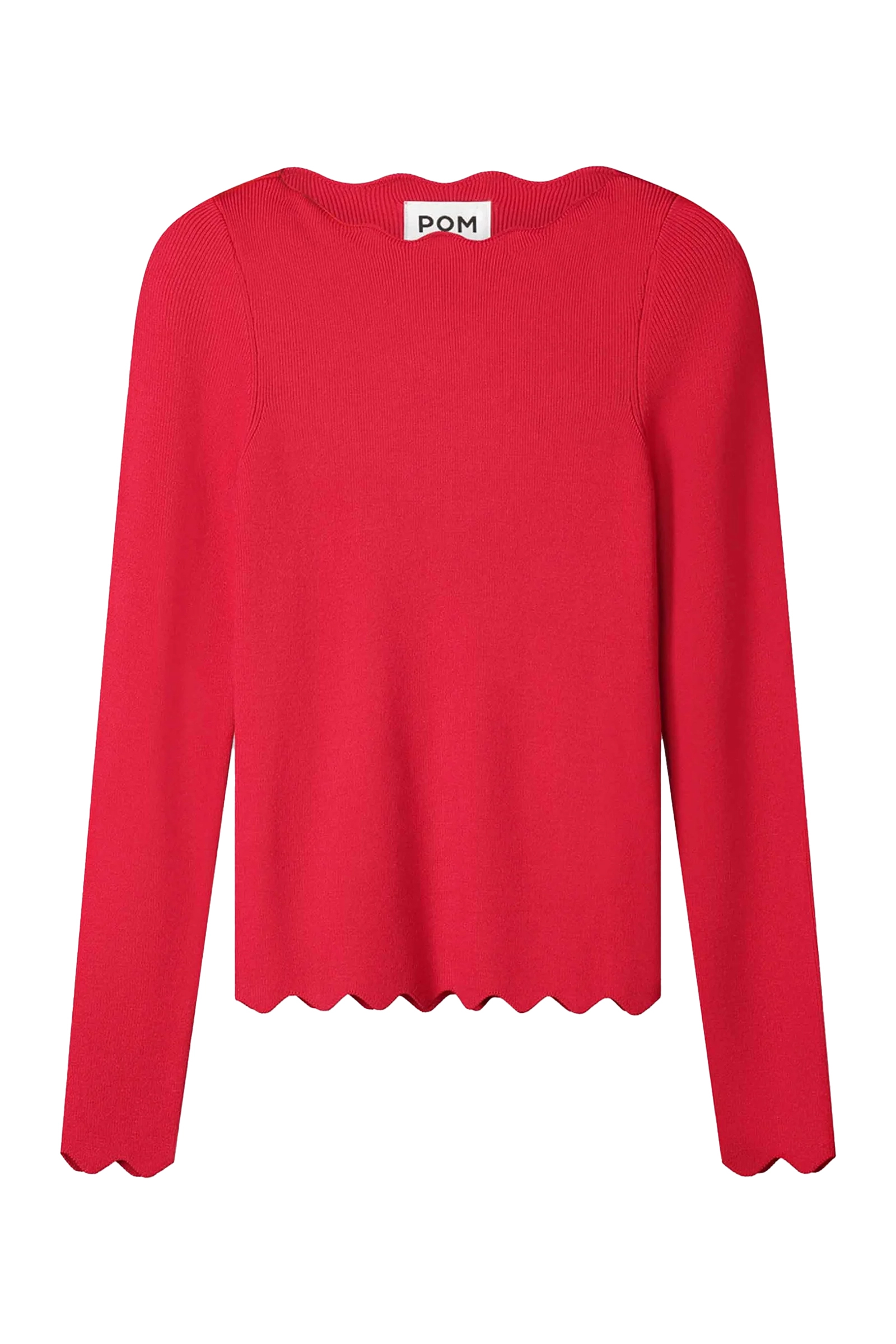 Dames blouse korte mouw rood
