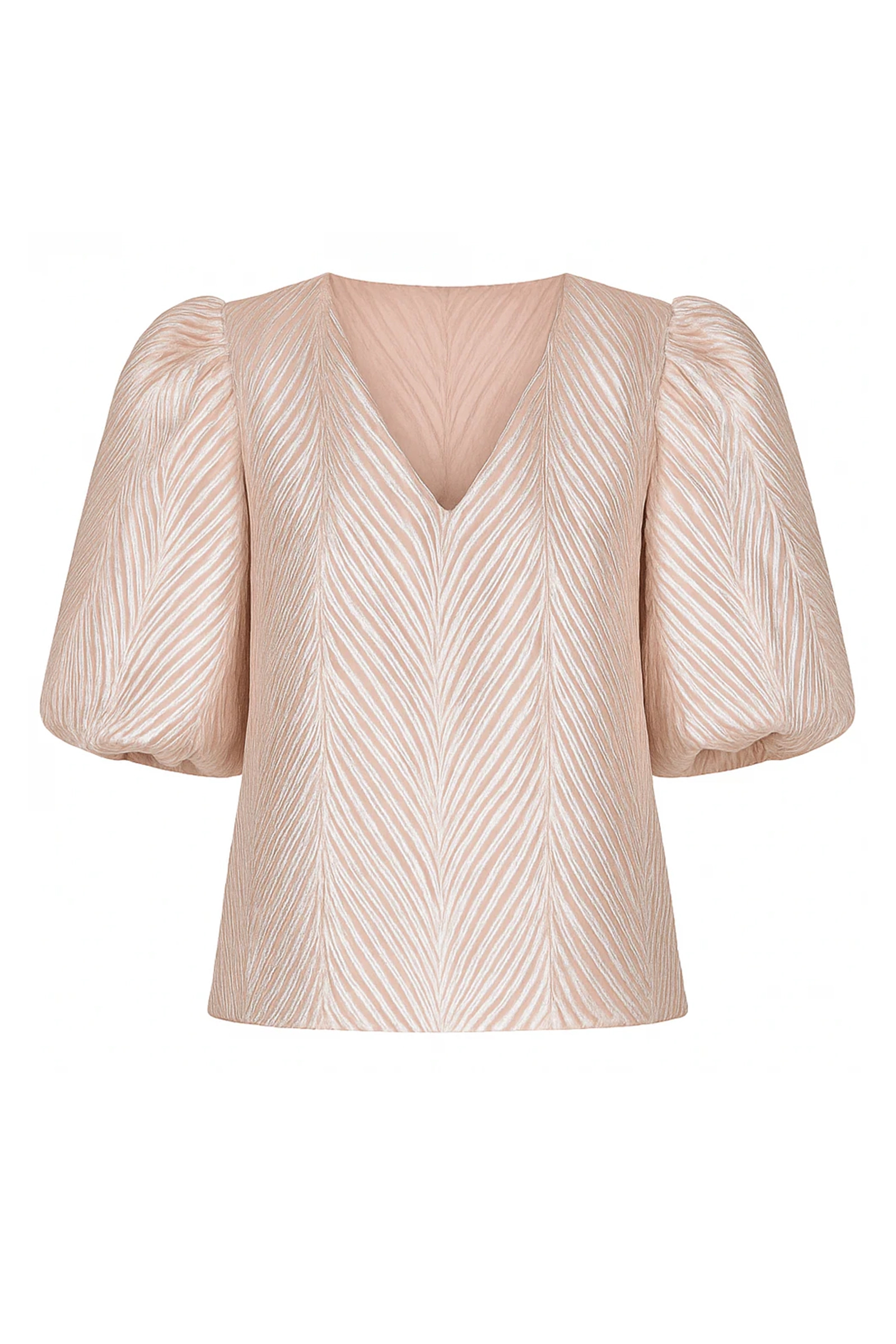 Dames blouse mouwloos goud