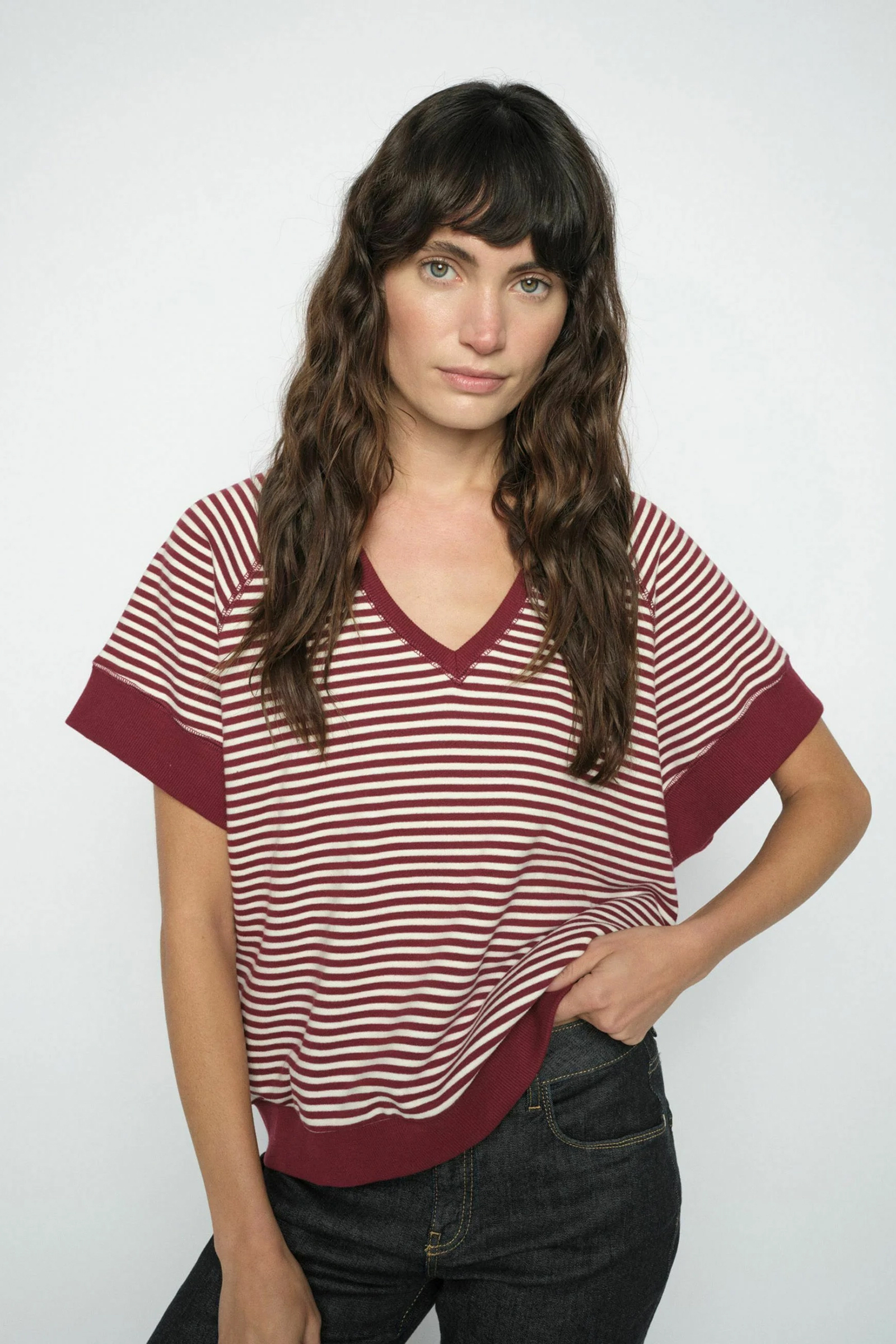 Dames top rood