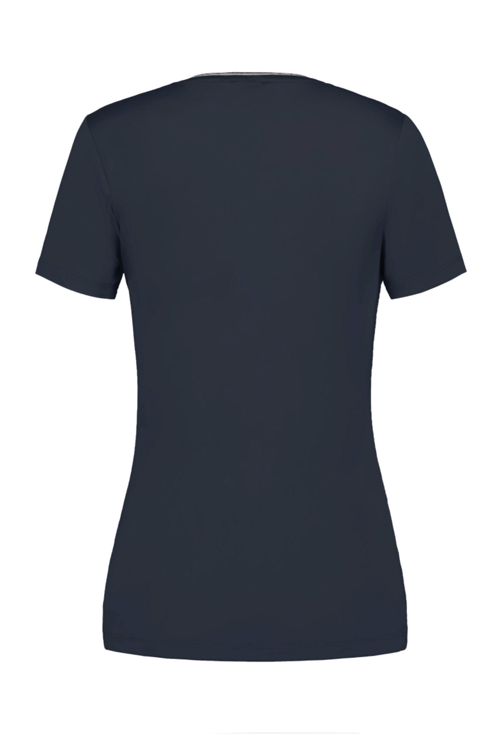 Casual dames t-shirt km blauw