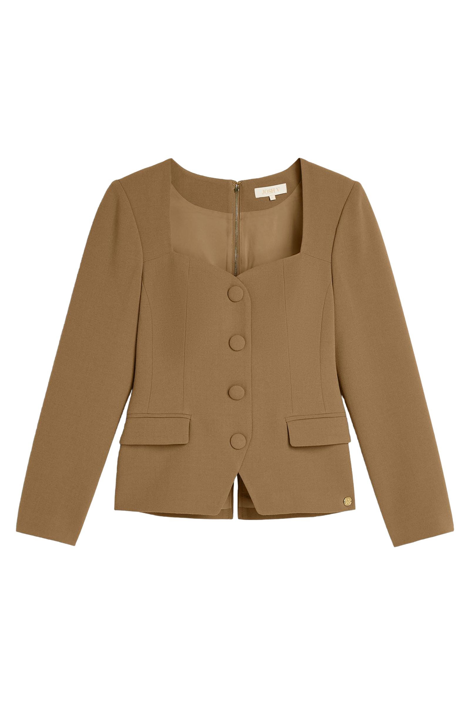 Dames blazer bruin