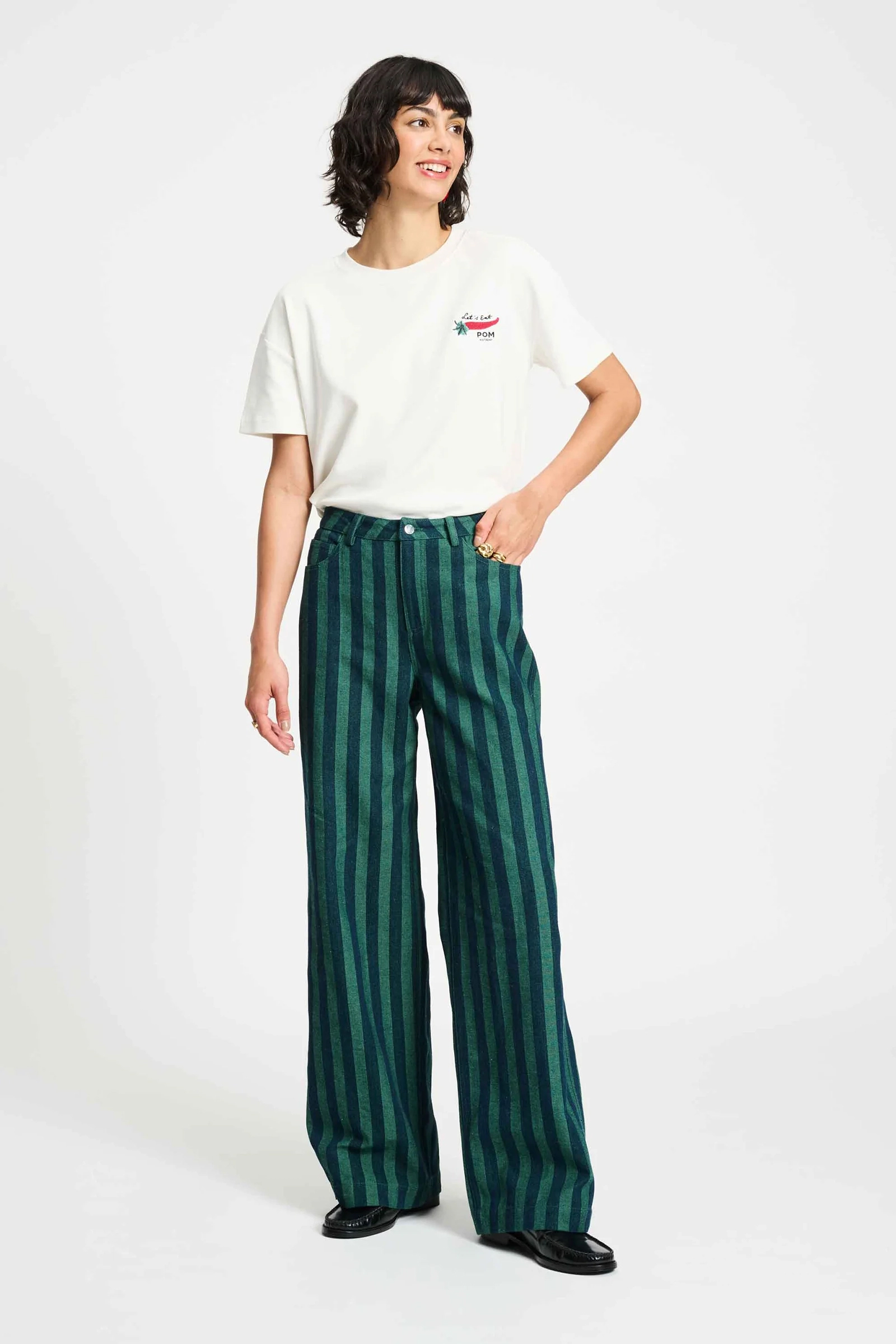Dames jeans groen