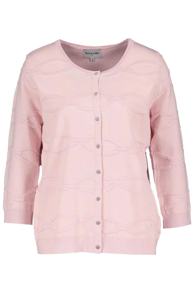 Dames twinset rose