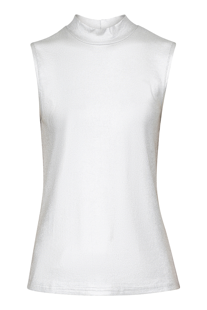 Dames top zilver