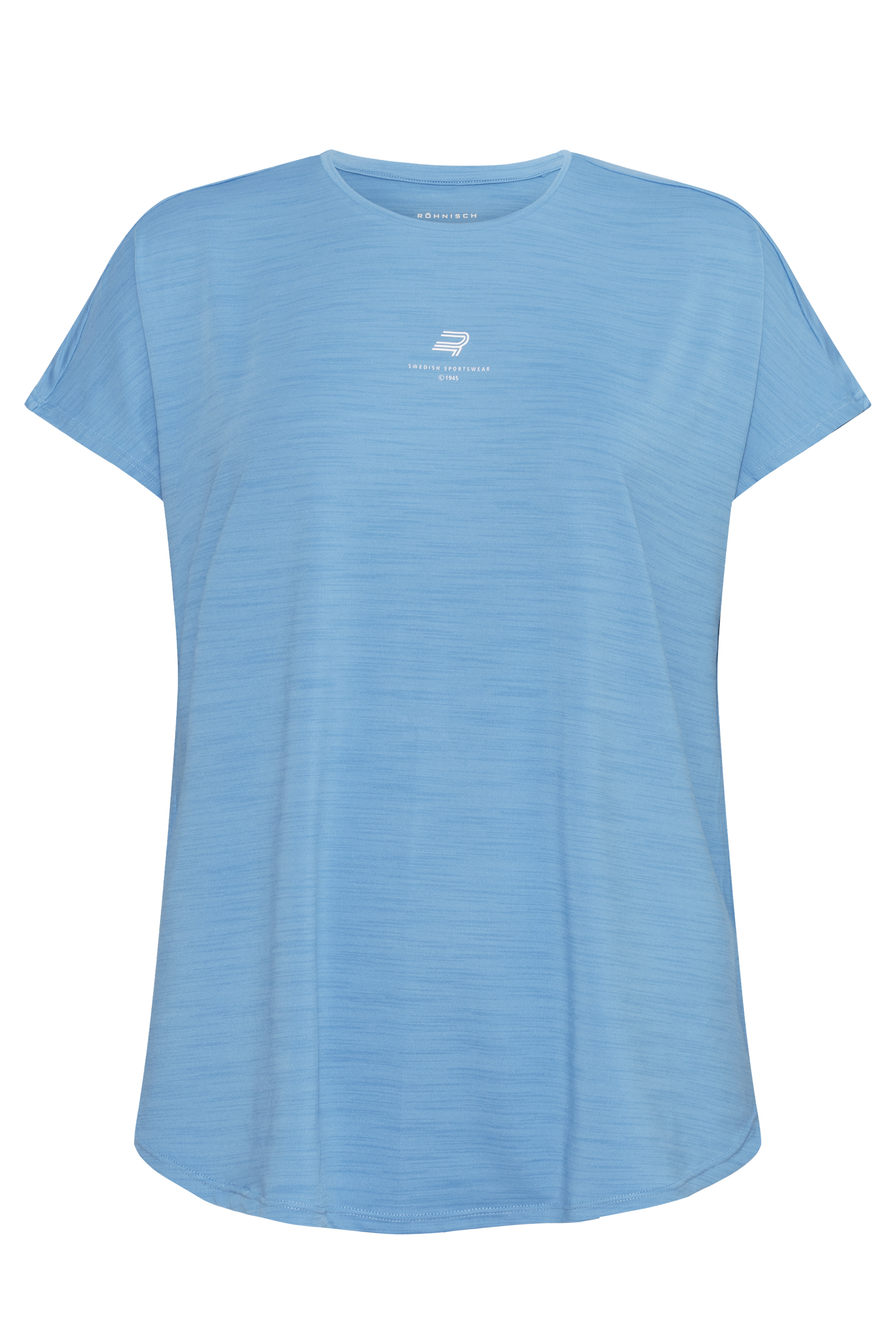 Fitness dames t-shirt km blauw
