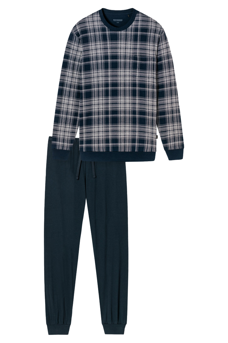 Nachtmode heren pyjama blauw