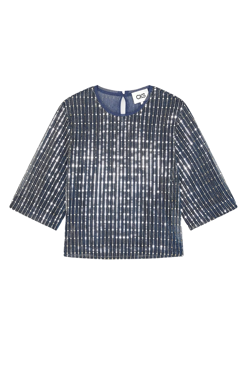 Dames top blauw