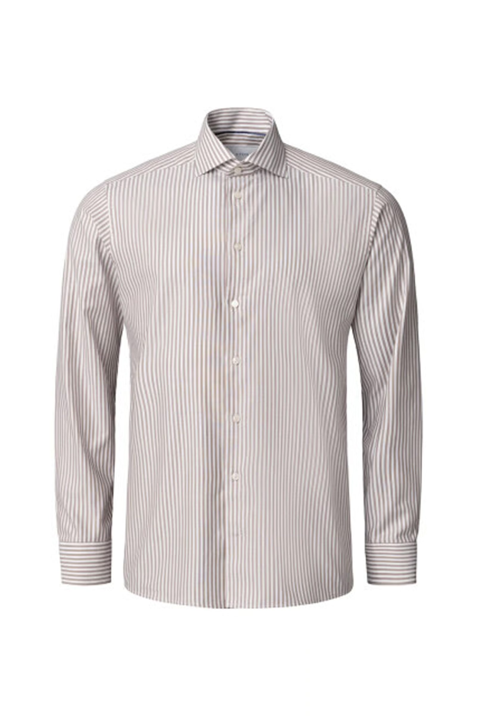 Heren overhemd lm dressual bruin