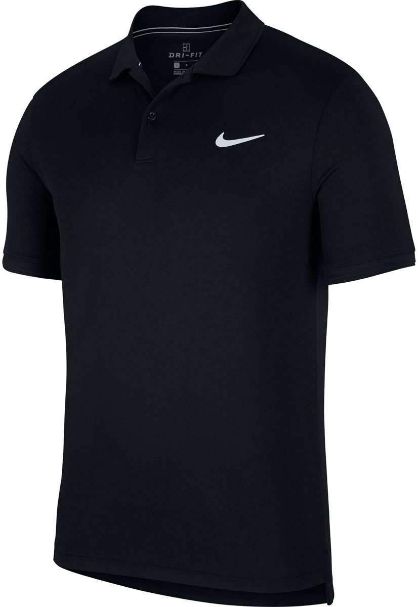 Nike Nikecourt Dry Mens Polo Nik Zwart-1 1