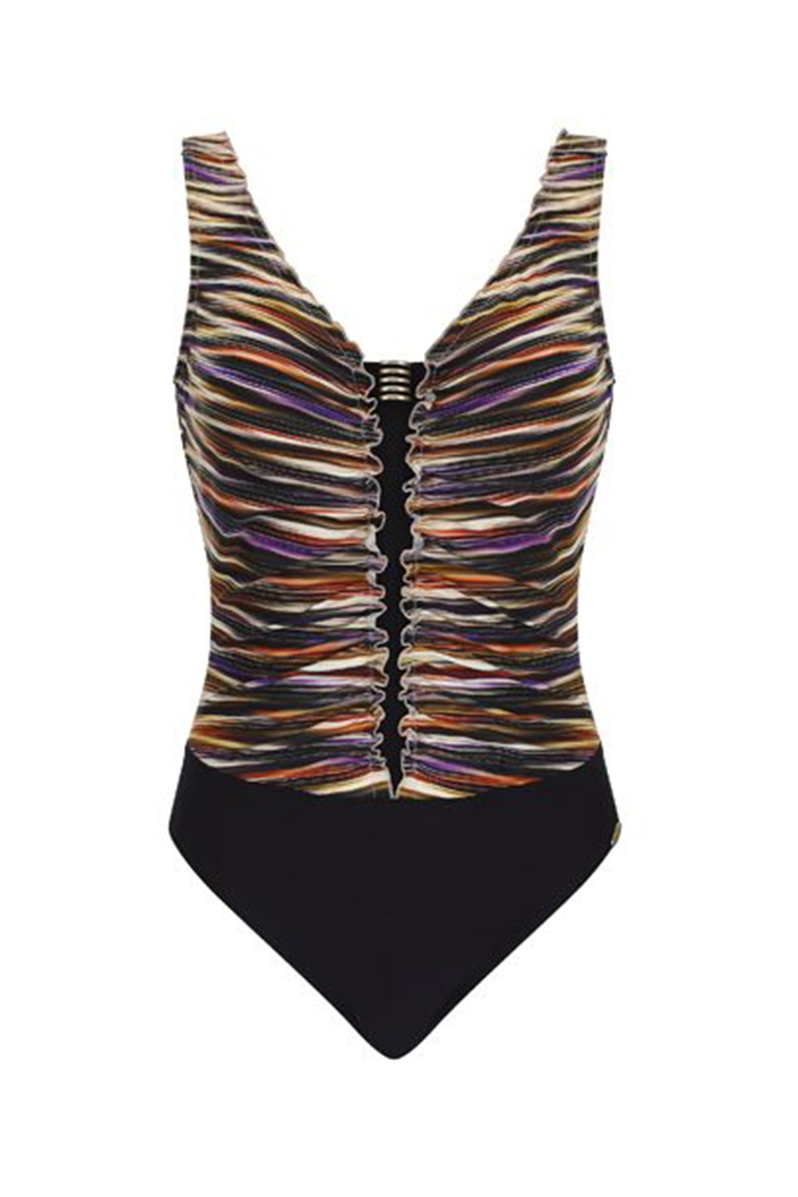 Bad/beach dames badpak modecup bruin