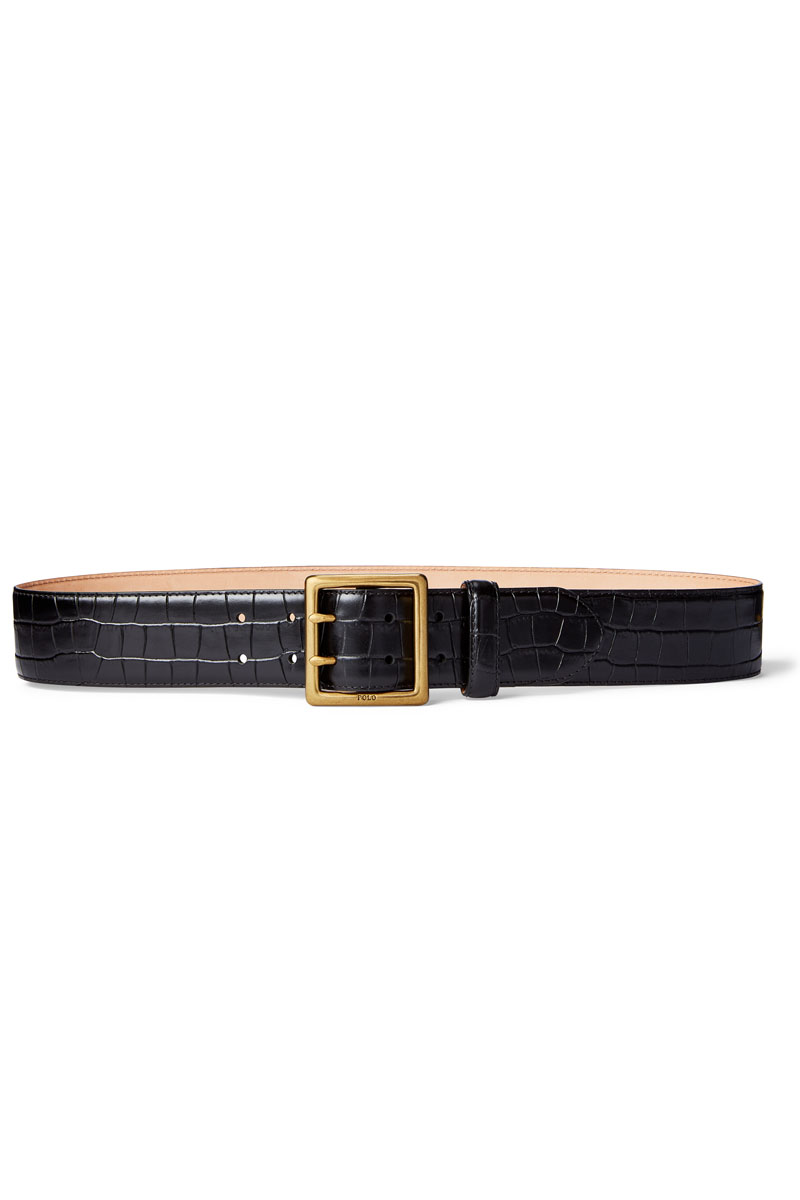 Dames riem zwart