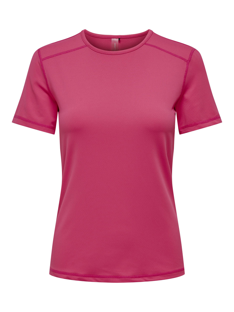Fitness dames t-shirt km rose