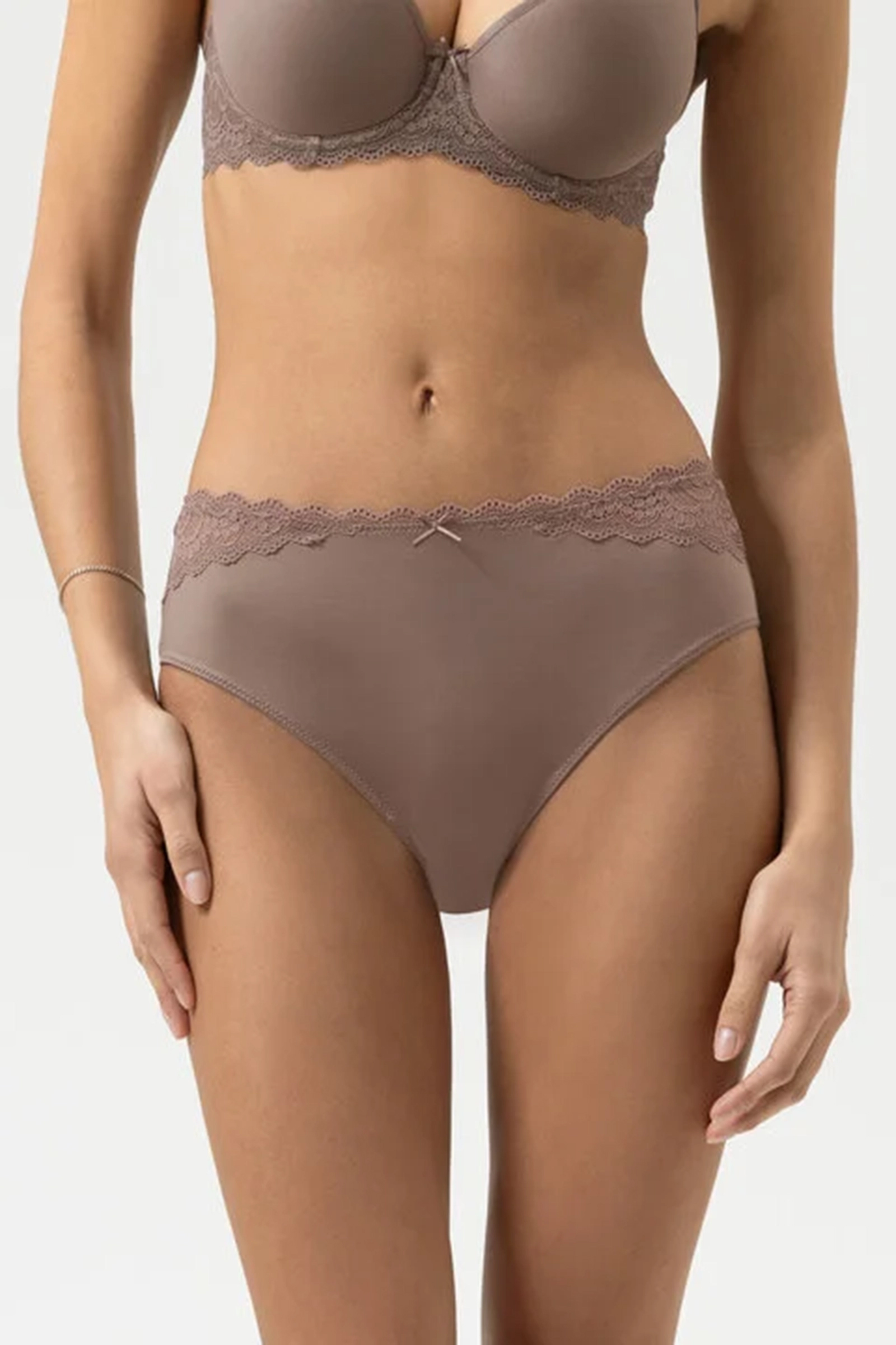 Lingerie dames slip bruin