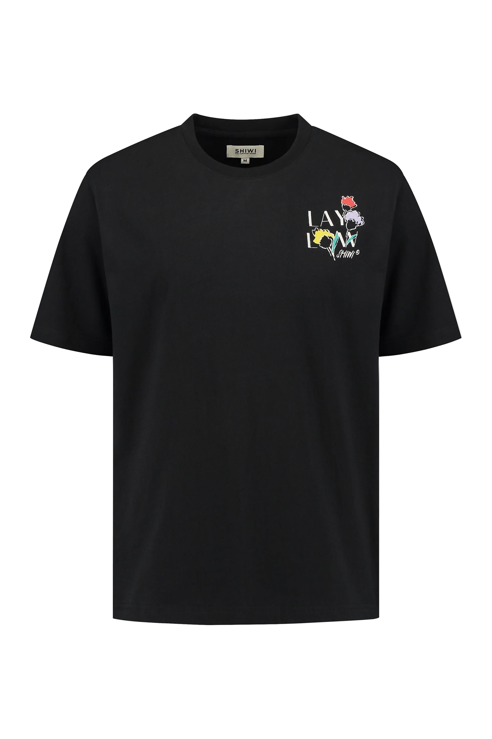 Casual heren t-shirt km zwart