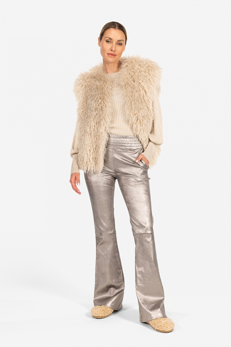 Dames gilet bruin