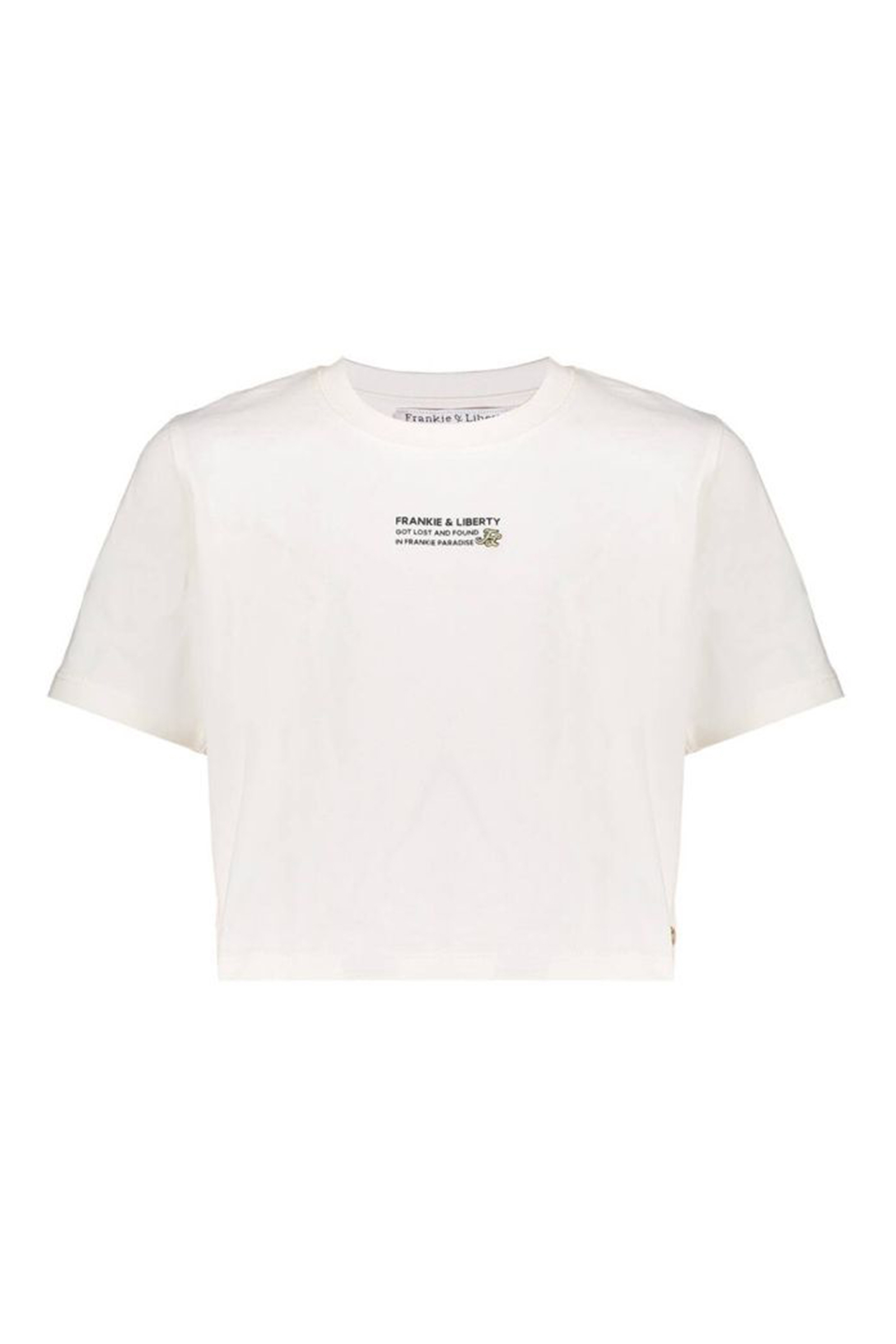 Meisjes t-shirt korte mouw wit