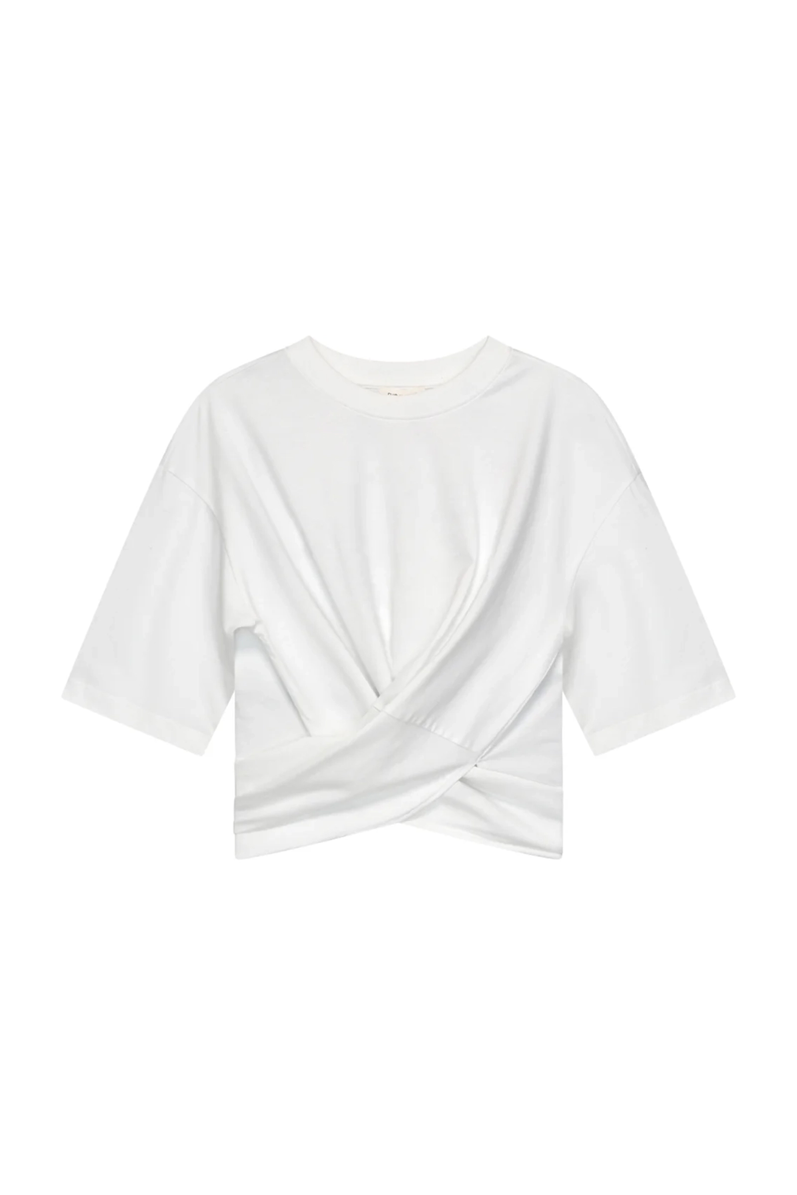 Dames t-shirt korte mouw ecru