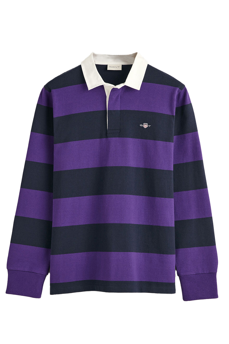 Gant REG SHIELD BARSTRIPE HEAVY RUGGER Paars-1 1