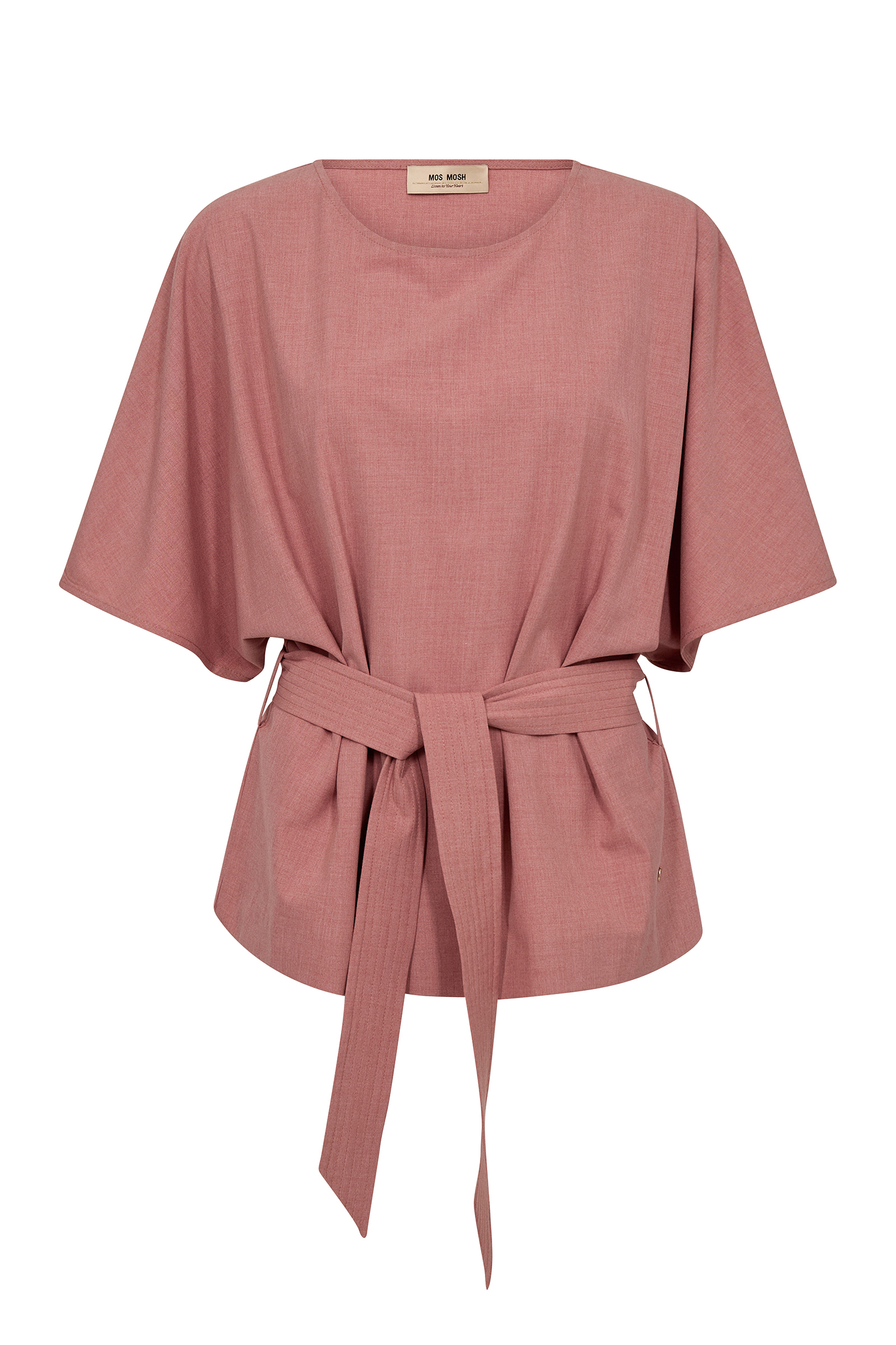 Dames blouse lange mouw paars