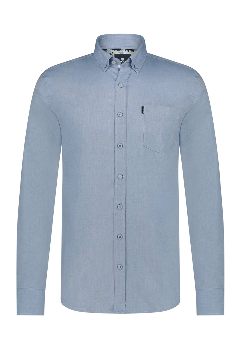 Heren overhemd lm casual wit