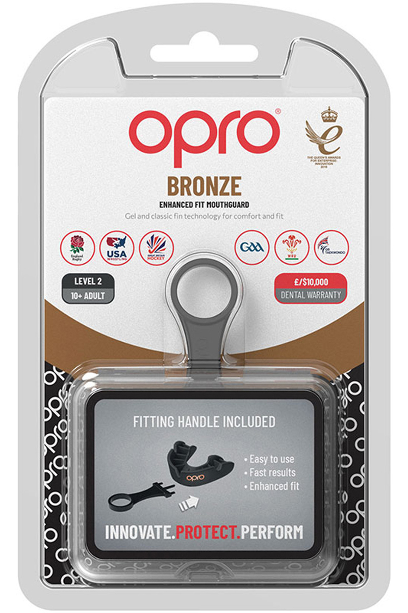 Reece Opro Bronze Enh Fit Mouthguard Zwart-Zwart 2