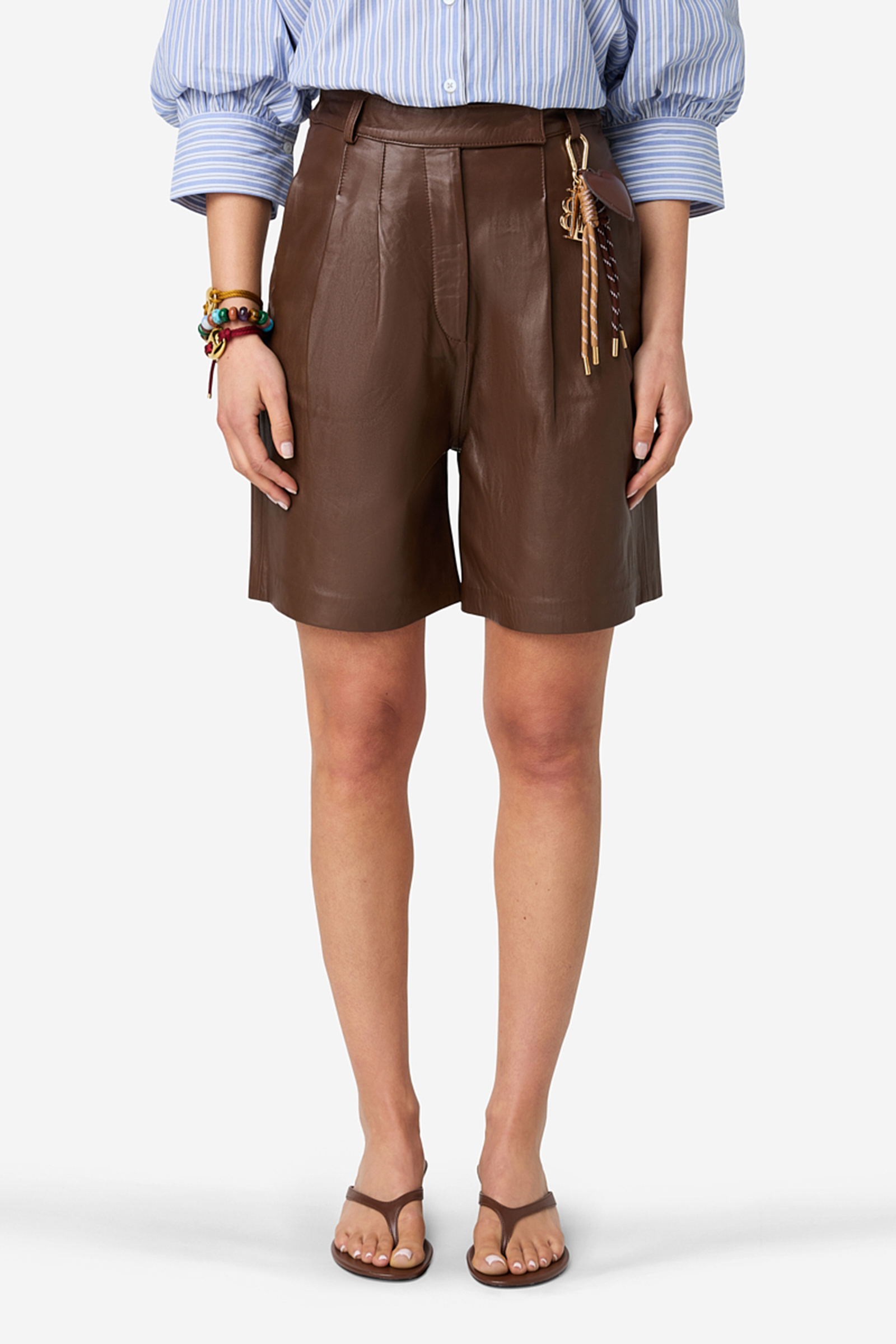 Dames short bruin