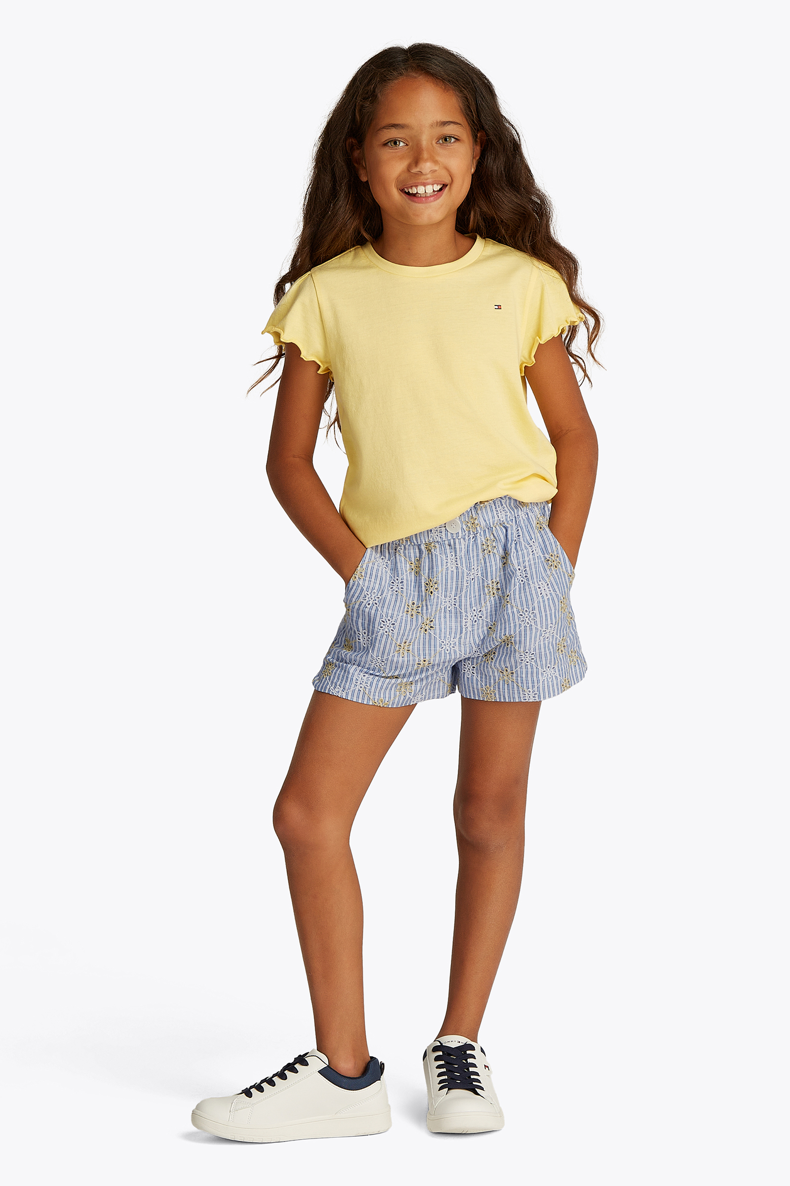 Meisjes short blauw