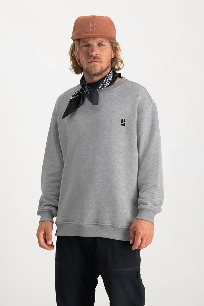 Poederbaas ARTY SWEATER MEN Grijs-1 2