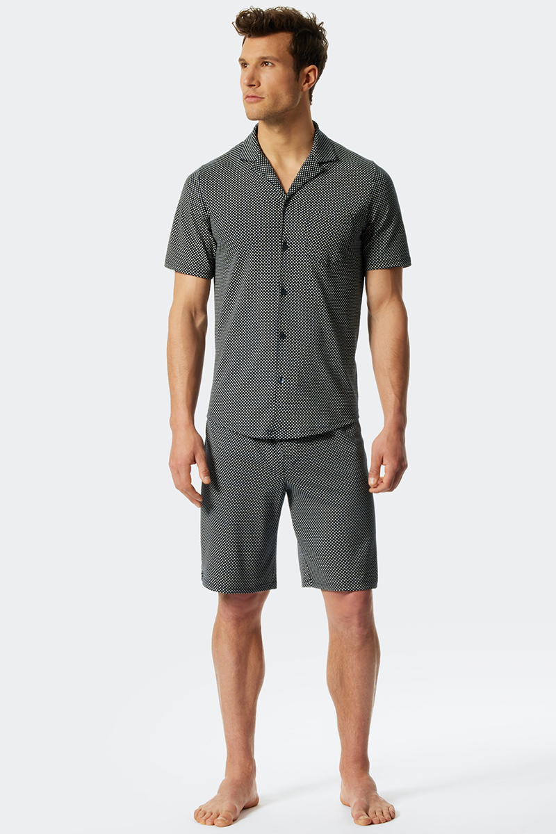 Nachtmode heren pyjama blauw