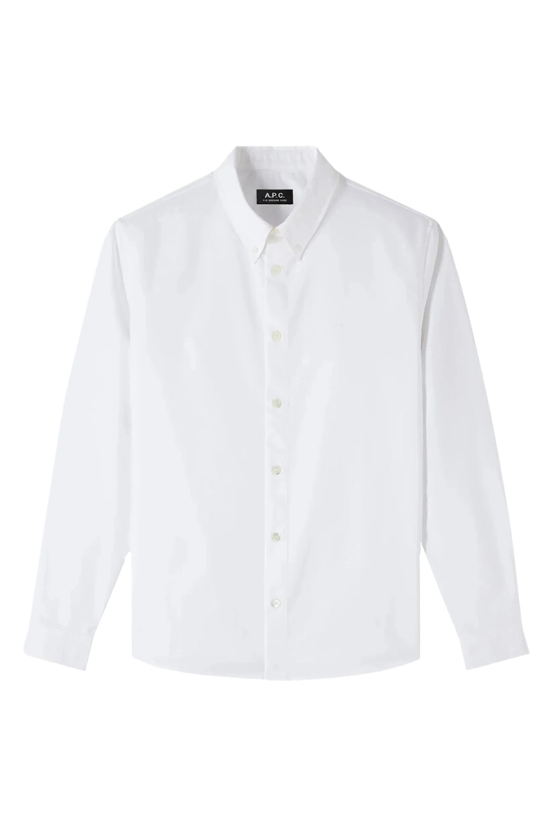 Heren overhemd lm casual wit