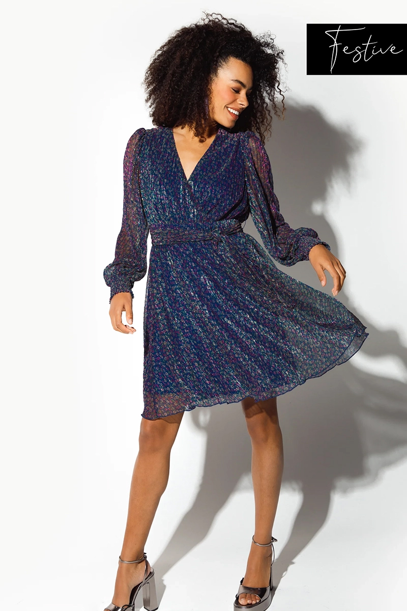 Dames jurk blauw