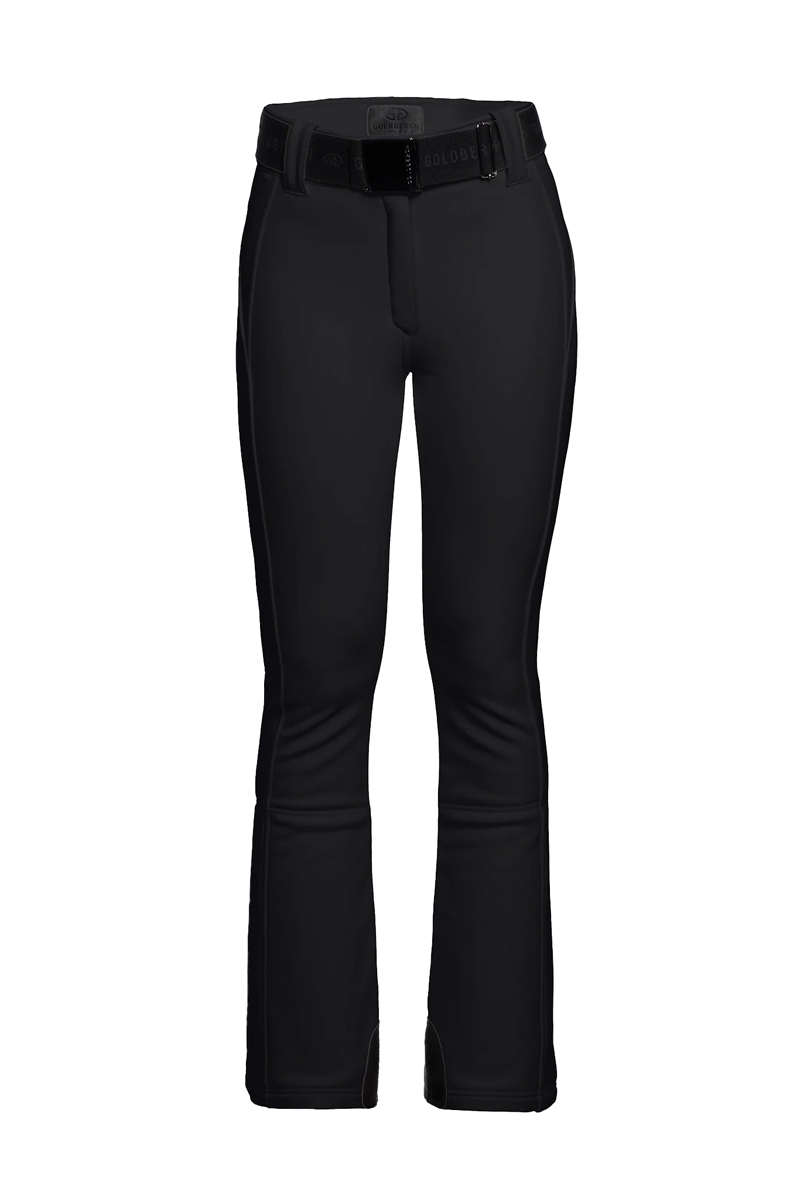 Wintersport dames strechbroek zwart
