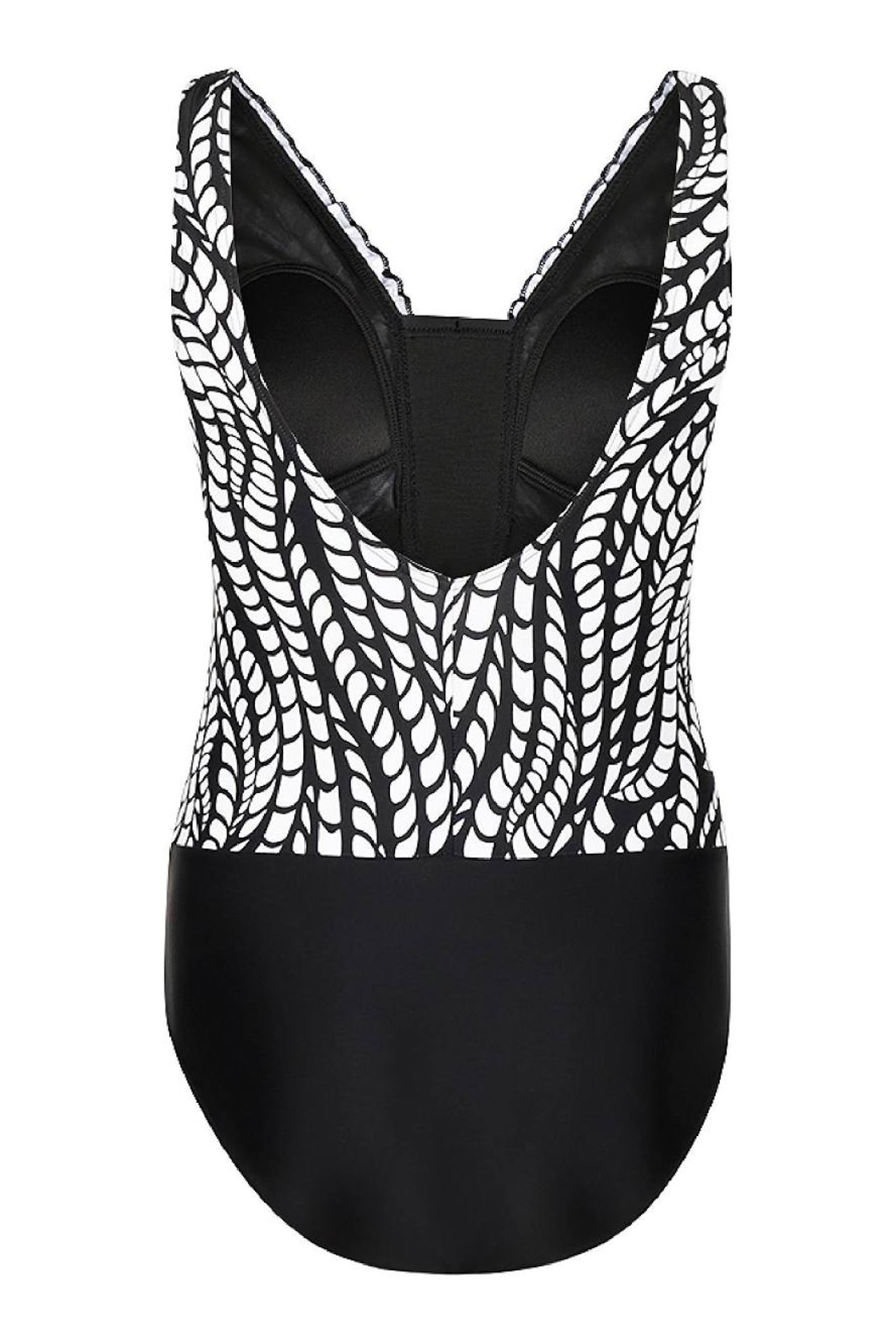 Bad/beach dames badpak mode zwart